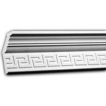 Cornisa Decorativa Profhome 150193 - Moldura Clásica Blanca de 2 m con Diseño Atemporal