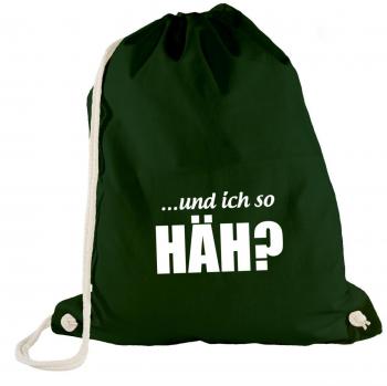 Turn Bolsa - y yo So Häh? - Fun Style WTF Party, color verde, tamaño Talla única
