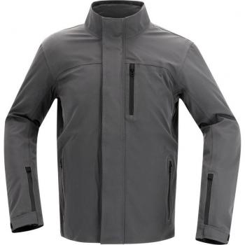 Chaqueta de Moto Richa Universal Antracita Textil Impermeable para Motocicleta - Gris (L)