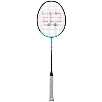 Wilson Fierce 270 EX ZONE Raqueta de bádminton, Negro/Azul claro