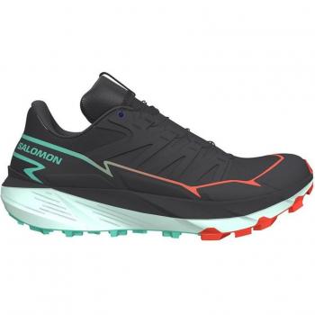 Zapatillas Salomon Thundercross Hombre Negro, características: diseño para trail running, color negro con detalles en verde y rojo, talla 42 2/3