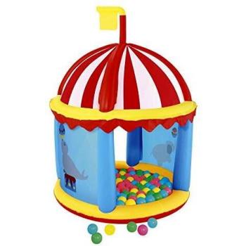 Bestway 52195 - Piscina de Bolas Hinchable Circo 137x96x96 cm 100 Bolas Colores