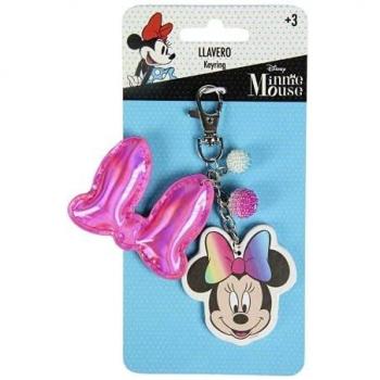 Cerdá Llavero 3D Minnie-T.Unica-Color Rainbow Colgador de bolso, Talla única Unisex niños