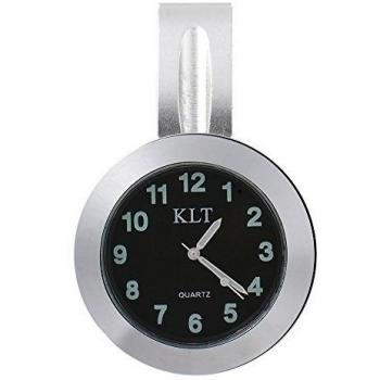 Reloj Esfera Color Negro Cromado Manubrio Motocicleta 7/8 1 XCSOURCE