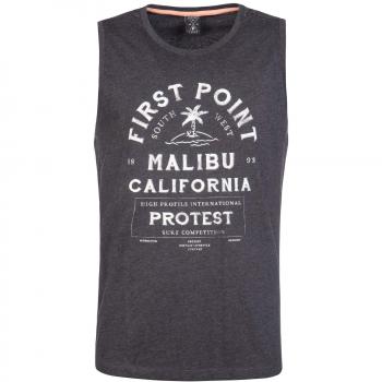 Protest Etek Camiseta, Hombre, True Black, XXL