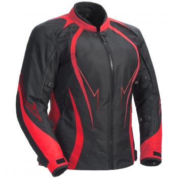 Juicy Trends Señoras Motocicleta Chaqueta Mujer Blindado Impermeable Cordura Textil Moto