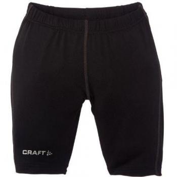 Craft Craft Run Cuissard Junior - Pantalones cortos de running para niño, color negro, talla FR : 158-164