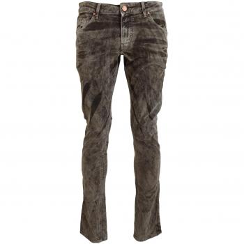 Acht Gray Washed Cotton Corduroy Slim Fit Jeans - IT48 | M