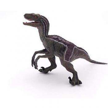 PAPO Dinosaurs Velociraptor Toy Figure - Black, Multi-colour, Suitable for Three Years or Above (55023)