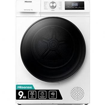 Secadora Hisense DHQA902U de Condensación con Bomba de Calor, Capacidad 9 Kg, Color Blanco