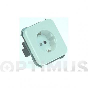 Base Enchufe 2p + tt Blanco Serie 31