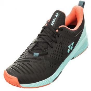 Yonex Sonicage 3 Zapatilla De Pádel Hombres Negro - 44, Zapatillas Tenis YONEX PC Sonicage 3 Clay (Black / Sky Blue), YONEX Hombres Sonicage 3 Cly