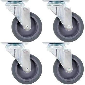 vidaXL 16x Ruedas Giratorias Diámetro 75mm Accesorios Manipulación Materiales Muebles Bancos Trabajo Carritos Estanterías Resistencia Golpes Suaves