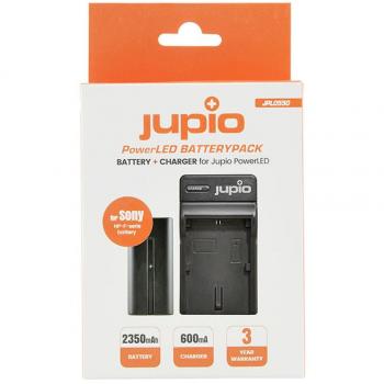 Jupio PowerLED NP-F550 2350mAh Lithium-Ion Battery Pack with Charger (EU/UK)