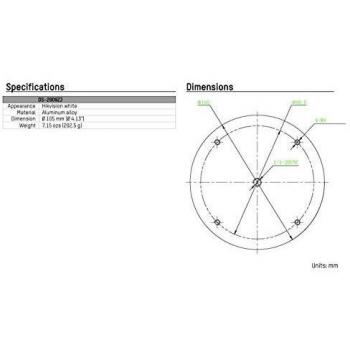 HIKVISION DS-2909ZJ - Placa adaptadora para trípode