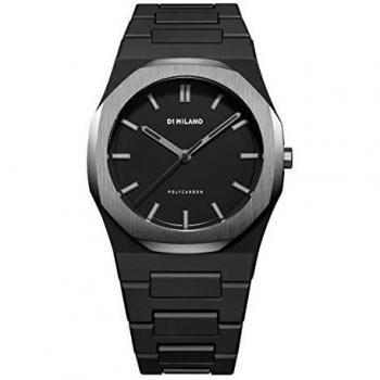 D1 Milano Men's Polycarbonate Watch D1-PCBJ13 Black 40.5mm