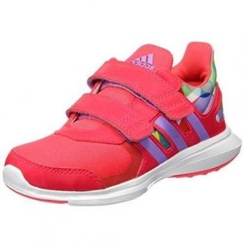 Adidas Hyperfast 2.0 CF K - Zapatillas de running, Unisex infantil, Rojo / Morado / Blanco, 28