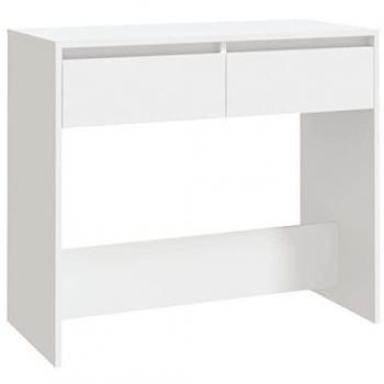 Mesa consola de madera contrachapada blanca 89x41x76,5 cm