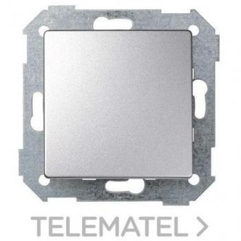 Interruptor unipolar 10AX Simon 82 embornamiento rápido + tecla aluminio frío SIMON 8200101-093