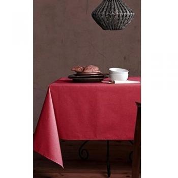 Mantel de lino-algodón anti manchas, modelo Lino natural, resinado y con Teflón de Dupont®