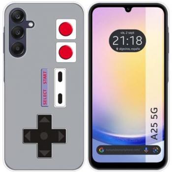 Funda de Silicona para Samsung Galaxy A25 5G con Diseño de Consola y Dibujos