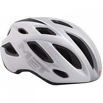 MET M3HM108M0BI2 - Casco, M, Blanco - Plata, Unisex