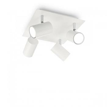 Plafón SPOT blanco 4 focos Ideal Lux - Lámpara de techo 4 luces Blanca