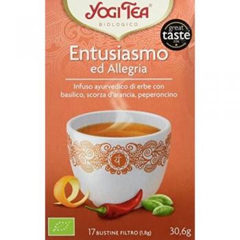 Yogi Tea Entusiasmo ed Allegria, Té, pack de 17 bolsitas