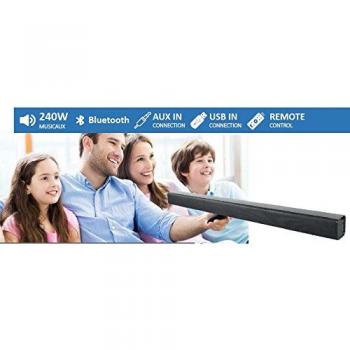 Barra de Sonido Bluetooth B240 240W con Subwoofer - Última Tecnología, Mejor Precio