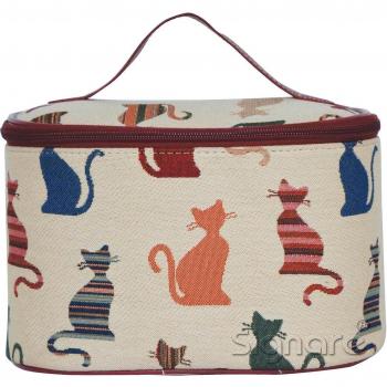 Signare Tapiz Neceser Mujer Organizador de Maquillaje Bolsa de Maquillaje Neceser Maquillaje con diseño de Animales y Mascotas