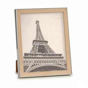 Marco de Fotos Estándar 23 x 27 x 2 cm Plateado Marrón Plástico Vidrio (6 Unidades)
