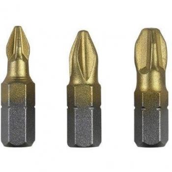 Bosch 2 609 255 965 - Juego de puntas de destornillador de 3 piezas de titanio