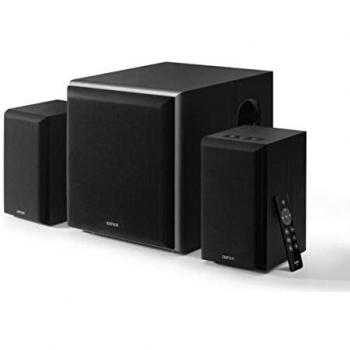 Sistema de Altavoces Edifier M601DB 2.1 Bluetooth, 110W, Subwoofer Inalámbrico, Entradas Digitales y Analógicas, Control Remoto Infrarrojo