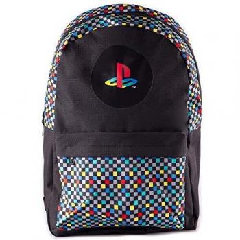 Playstation Retro AOP Black Backpack 41cm - 100% Polyester