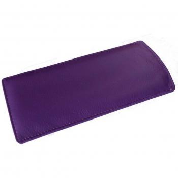 Funda de gafas de piel suave morado morado