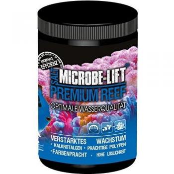 MICROBE-LIFT Premium Reef Salt - Sal Marina Apta para acuarios de Agua Salada, Ideal para el Cuidado de corales y Peces, White