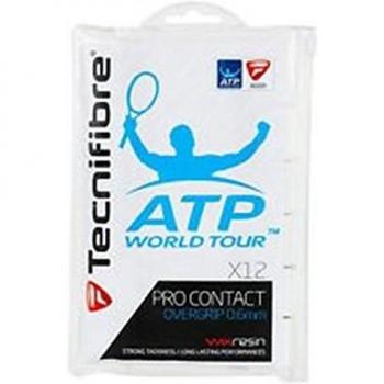 Tecnifibre X-Tra Full ATP weiß Bandas de Agarre básicas, Unisex Adulto, Blanco, Talla única
