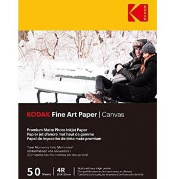 Kodak Fine Art 9891091 Papel Fotográfico Mate A6 10x15cm Impresión Inkjet 50 Hojas