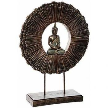 Soporte de Resina de Buda Meditando Decorativo H.50 cm