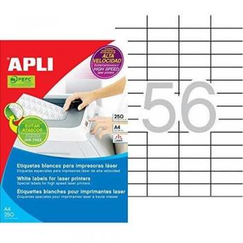 Apli 2517 Caja etiquetas, Blanco