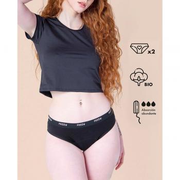 Pack de 3 Bragas primeras menstruaciones, Logos FreeU