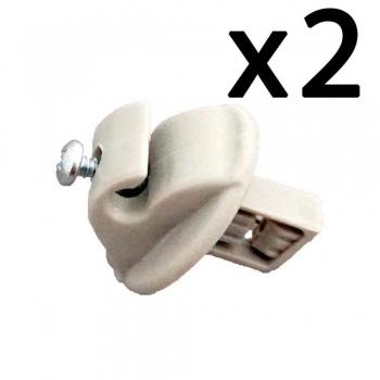 Twowinds - 2X Soporte Perchas Parasol Clio Trafic Twingo Megane Espace Kangoo
