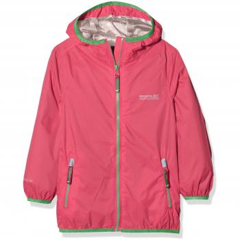 Regatta Kids Lever II – Carcasa Impermeable Chaquetas, Infantil, Color Hot Pink, tamaño Talla 9-10