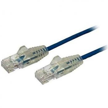 StarTech.com 1.5 m CAT6 Cable - Slim CAT6 Patch Cord - Blue - Snagless RJ45 Connectors - Gigabit Ethernet Cable - 28 AWG