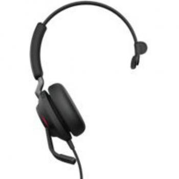 Jabra Evolve2 40 SE Auriculares Alámbricos Diadema Monoaural USB Tipo-A con 3 Micrófonos Cancelación de Ruido Certificación MS Teams Negro
