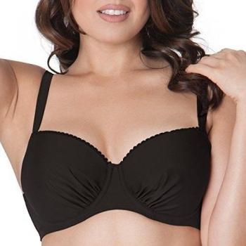 Curvy Kate Jetty Balcony Parte Superior de Bikini, Negro