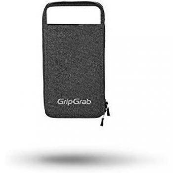 GripGrab Cycling Wallet Cover Case for Smartphones-Transparent Touchscreen Phone-Bag IPX4 Water-Resistant Zipper Funda Móvil, Unisex-Adult, Negro, One Size