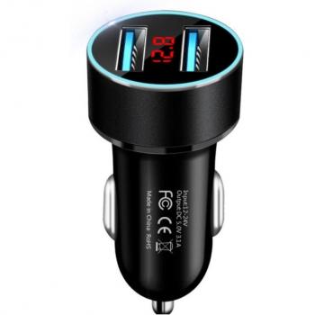 Cargador de Coche Rápido con Cable USB Tipo C y Micro USB para Samsung S10 y Xiaomi