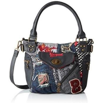 Desigual - MCBEE MINI NORWAY, Bolsa de Hombro Mujer, Negro
