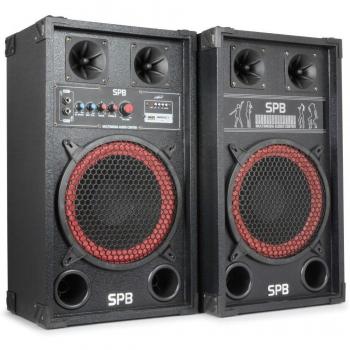 Skytec SPB-10 - Kit bafles karaoke, 26.5 x 33 x 53.7 cm, negro